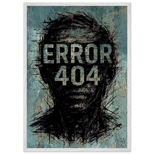 404 Not Found White Wooden Frame