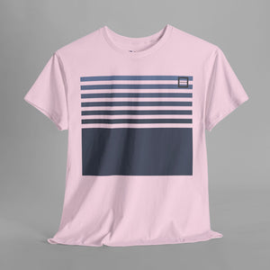 Boxy Striped Pattern - Retro 80s Style Graphic T-Shirt