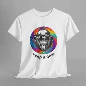 Keep It Real Monkey Graphic T-Shirt