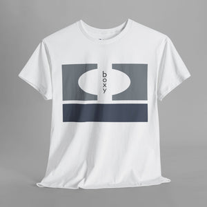Boxy Geometric Logo - Modern Graphic T-Shirt