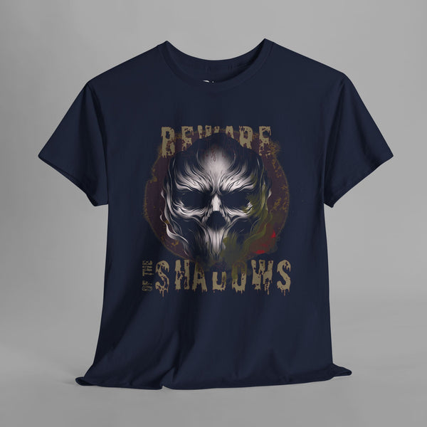 "Beware The Shadows" Gothic Skull T-Shirt