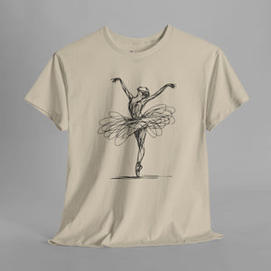 Ballet Dancer Line Art - Minimalist Sketch T-Shirt