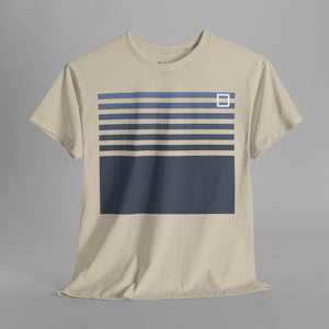 Boxy Striped Pattern - Retro 80s Style Graphic T-Shirt
