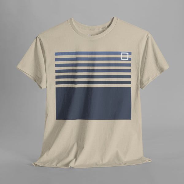 Boxy Striped Pattern T-Shirt