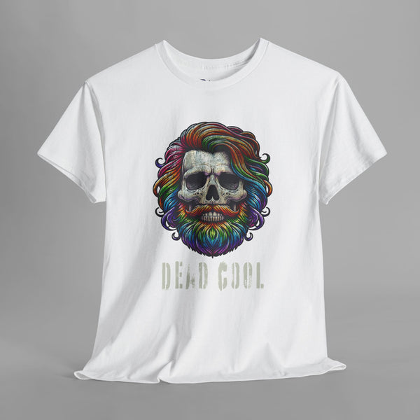 "Dead Cool" Rainbow Skull Art T-Shirt