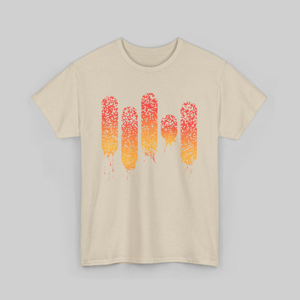 Melting Popsicles Summer Gradient Design Tee