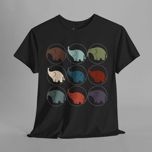 Colorful Elephant Collection - Minimalist - Graphic T-Shirt