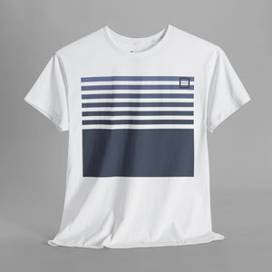 Boxy Striped Pattern - Retro 80s Style Graphic T-Shirt