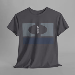 Boxy Geometric Logo - Modern Graphic T-Shirt