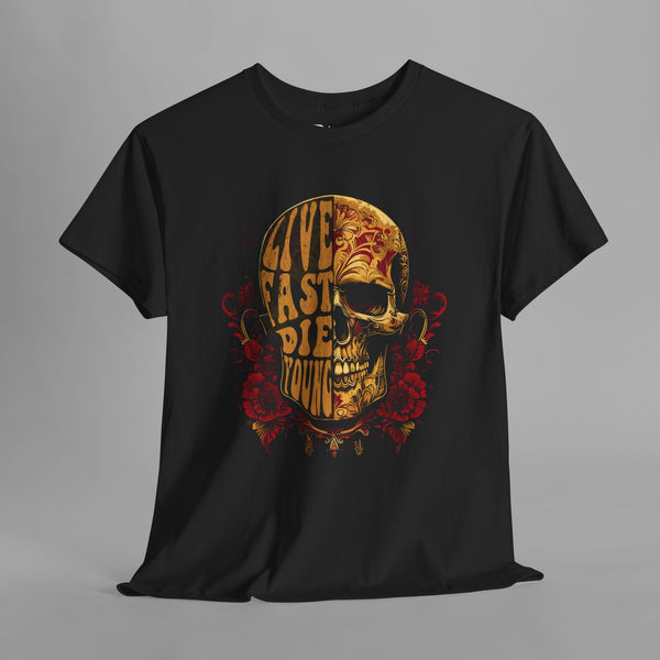 Vintage Gothic Skull Art T-Shirt