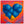 Blue Stone Heart Wall Art -poster