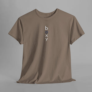 Modern Boxy Logo - Clean Minimalist Brand T-Shirt