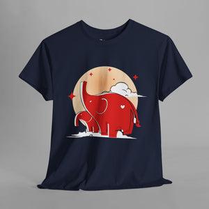 Cute Red Elephant - Graphic T-Shirt