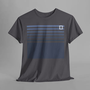 Boxy Striped Pattern - Retro 80s Style Graphic T-Shirt