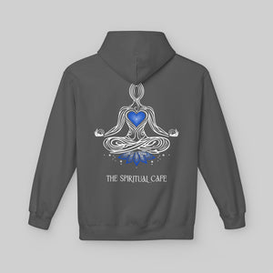 Meditation Silhouette - Blue Heart Chakra Yoga Hoodie - Hoodie