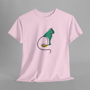 Contemporary Cat Tee - Abstract - Graphic T-Shirt