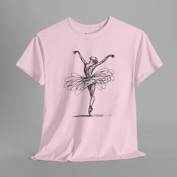 Ballet Dancer Line Art T-Shirt