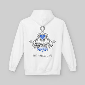 Meditation Silhouette - Blue Heart Chakra Yoga Hoodie - Hoodie