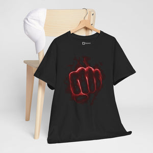 Fiery Fist Energy - Anime Style Graphic T-Shirt | Streetwear