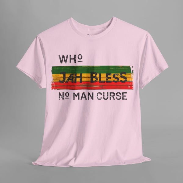 Who Jah Bless No Man Curse Strip T-Shirt