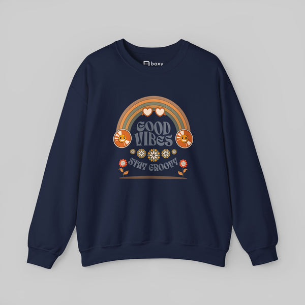 Good Vibes Stay Groovy Sweatshirt