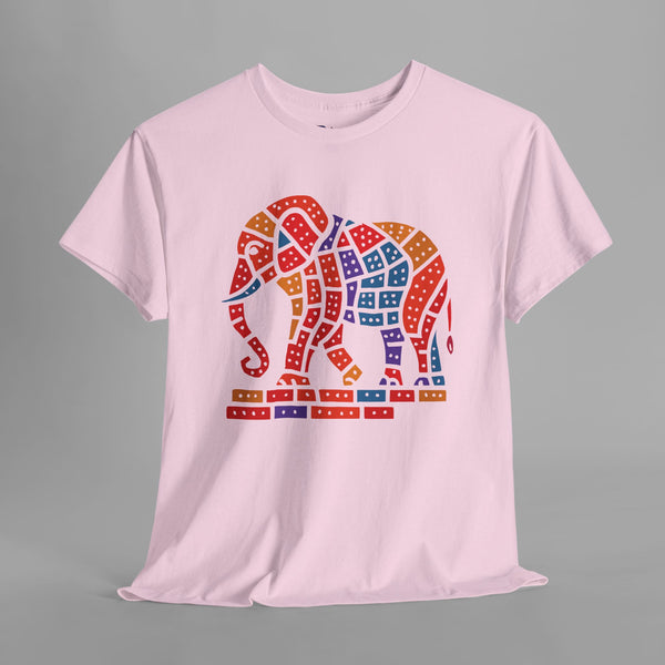 Colorful Mosaic Elephant T-Shirt