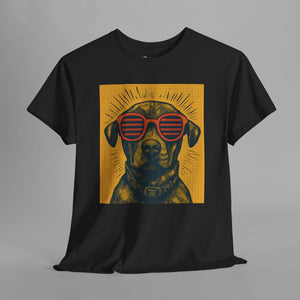 Retro Cool Dog Sunglasses - Vintage - Graphic T-Shirt
