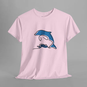 Contemporary Dolphin - Abstract - Graphic T-Shirt