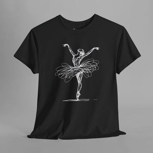 Ballet Dancer Line Art - Minimalist Sketch T-Shirt
