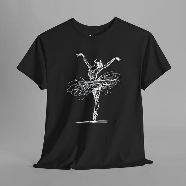 Ballet Dancer Line Art T-Shirt