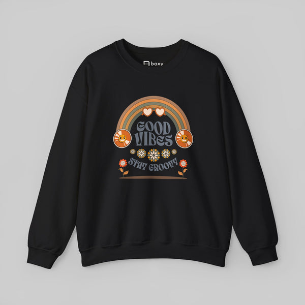 Good Vibes Stay Groovy Sweatshirt