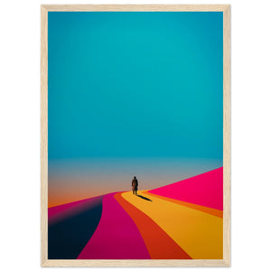 Rainbow Journey Wooden Framed Poster