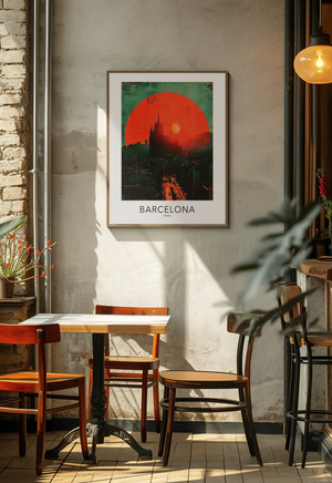 Barcelona Sunset Wall Art