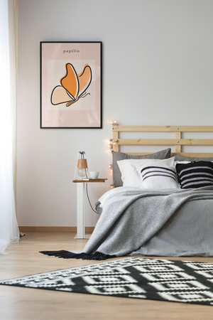Butterfly  - Contemporary Line Art Wall Print