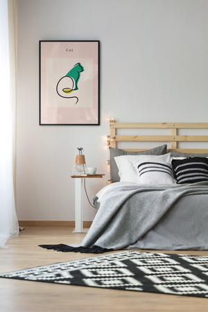 Cat - Contemporary Line Art Wall Art