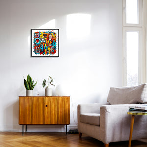 Urban Labyrinth of Consciousness Wall Art