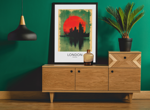 London Skyline Sunset Wall Art