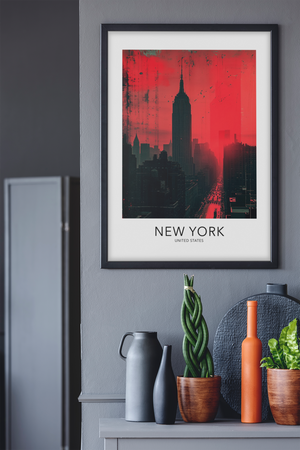 Manhattan Inferno Wall Art