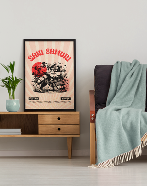 Saki Samurai Sumo Showdown Wall Art (digital)
