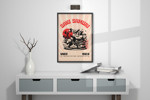Saki Samurai Sumo Showdown Wall Art (digital)