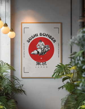 Sushi Bomber Japanese Pop Art Wall Art