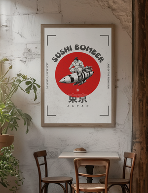 Sushi Bomber Japanese Pop Art Wall Art