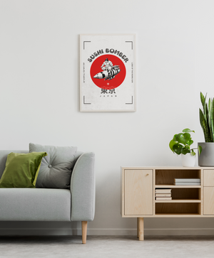 Sushi Bomber Japanese Pop Art Wall Art