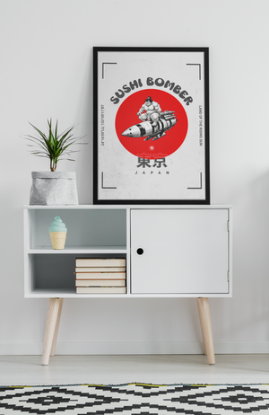 Sushi Bomber Japanese Pop Art Wall Art