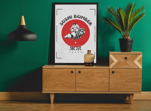 Sushi Bomber Japanese Pop Art Wall Art