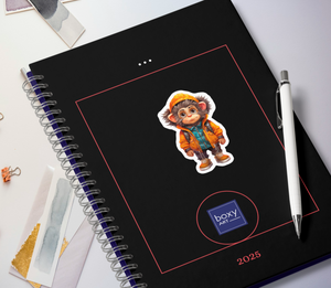 Playful Monkey - Jungle Animal Nursery Art - Sticker