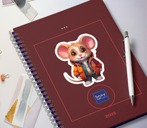 The Stylish Mouse - Whimsical Animal Wall Art - Sticker