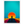 White framed solitary sunset poster