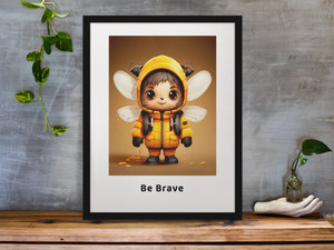 The Explorer Bee Animal Nursery Wall Art