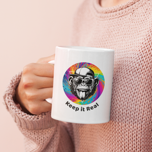 Cool Chimpanzee 'Keep it Real' Mug